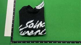 YSL New loose soft mohair black knitted sweater with letters (2 styles)-2525  